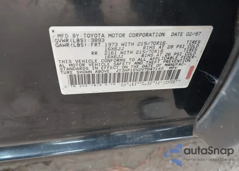 1997 Toyota Rav4 from USA, damaged, VIN JT3HP10V2V7047145